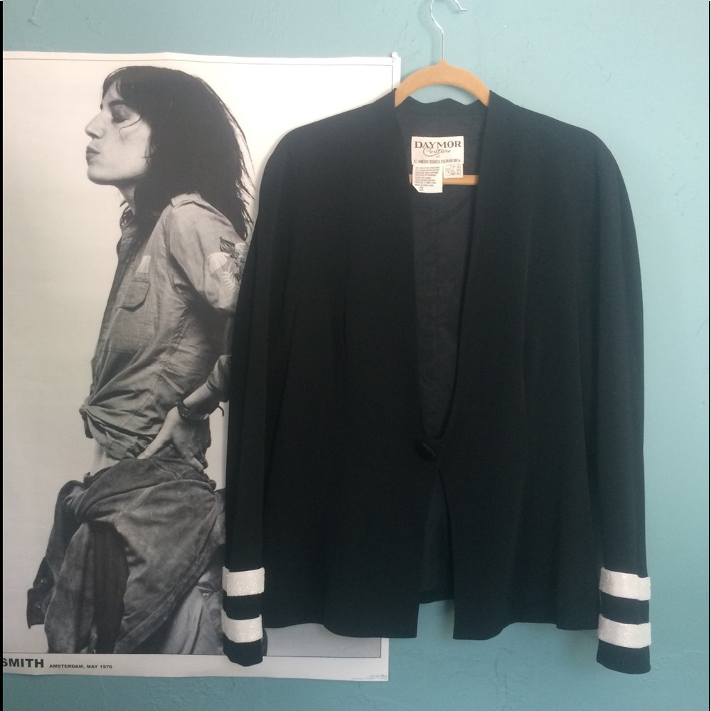 Vintage Mercedes Ferreira Bead Band Jacket